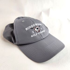 Srixon Hat Mens Gray Ridgewood Golf Course Strapback Baseball Cap Adjustable